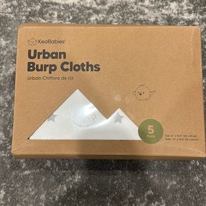 Urban Burp Cloths Pack of 5 NEW KEABABIES